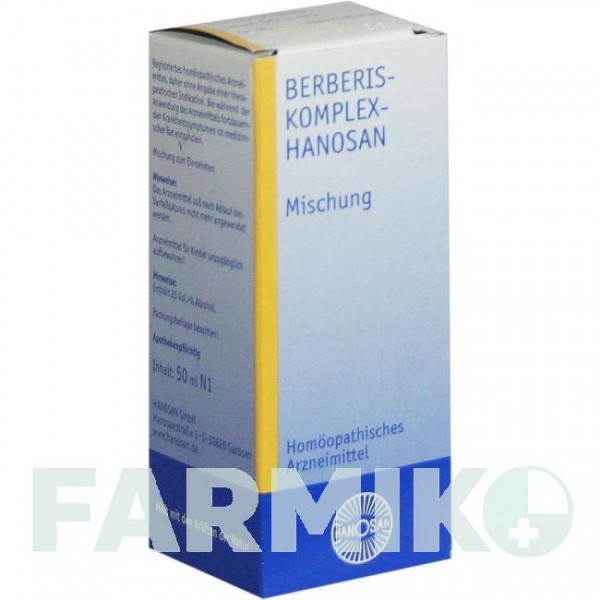 БЕРБЕРИС КОМПЛЕКС (BERBERIS KOMPLEX) жидкость 50 мл - Гомеопатия HANOSAN