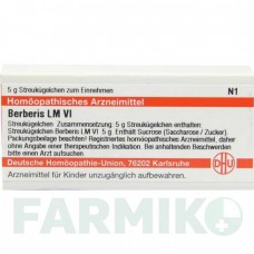 БЕРБЕРИС (BERBERIS) LM VI глобули 5 г - Гомеопатия DHU