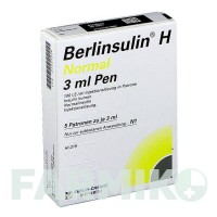 БЕРЛІНСУЛІН (BERLINSULIN) розчин 5x3 мл - Інсулін (людський) BERLIN-CHEMIE
