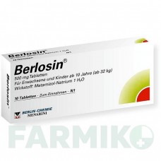 БЕРЛОЗИН (BERLOSIN) таблетки 10 шт - Метамізол натрію BERLIN-CHEMIE