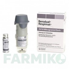 БЕРОДУАЛ (BERODUAL) розчин 4,5 мл - Фенотерол, Іпратропію бромід BOEHRINGER INGELHEIM