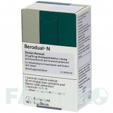 БЕРОДУАЛ (BERODUAL) аэрозоль 10 мл - Фенотерол, Ипратропия бромид EURIMPHARM