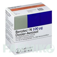 БЕРОТЕК (BEROTEC) 100 мкг аерозоль 3x10 мл - Фенотерол BOEHRINGER INGELHEIM