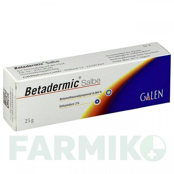БЕТАДЕРМИК (BETADERMIC) мазь 25 г - Бетаметазон GALENPHARMA