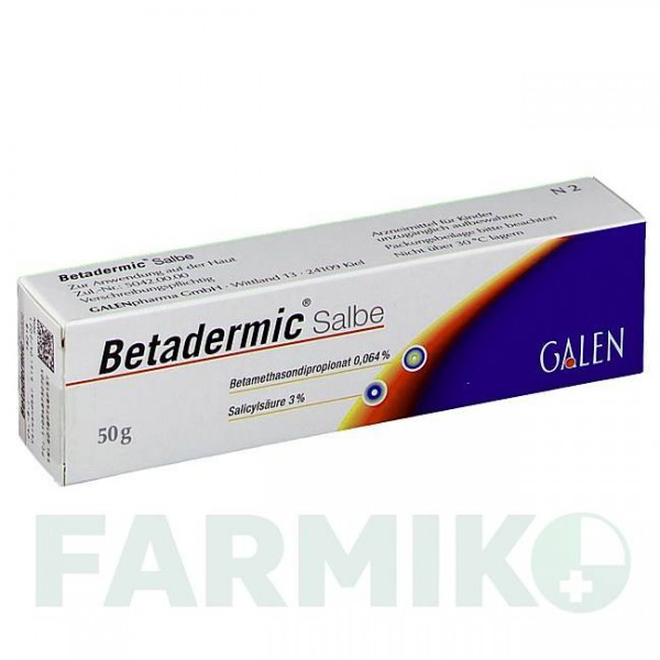 БЕТАДЕРМИК (BETADERMIC) мазь 50 г - Бетаметазон GALENPHARMA