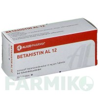БЕТАГИСТИН (BETAHISTIN) 12 таблетки 50 шт - Бетагистин ALIUD PHARMA