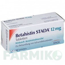 БЕТАГІСТИН (BETAHISTIN) 12 мг таблетки 50 шт - Бетагістин STADAPHARM