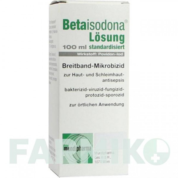 БЕТАИЗОДОН (BETAISODONA) раствор 100 мл - Повидон-йод ACA MULLER-ADAG PHARMA
