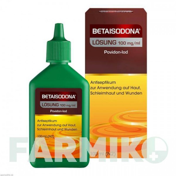 БЕТАИЗОДОН (BETAISODONA) раствор 100 мл - Повидон-йод MUNDIPHARMA