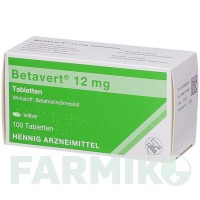 БЕТАВЕРТ (BETAVERT) 12 мг таблетки 100 шт - Бетагистин HENNIG