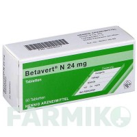 БЕТАВЕРТ (BETAVERT) 24 мг таблетки 50 шт - Бетагістин HENNIG