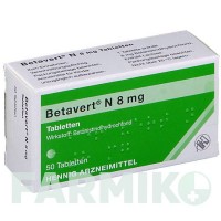 БЕТАВЕРТ (BETAVERT) 8 мг таблетки 50 шт - Бетагістин HENNIG