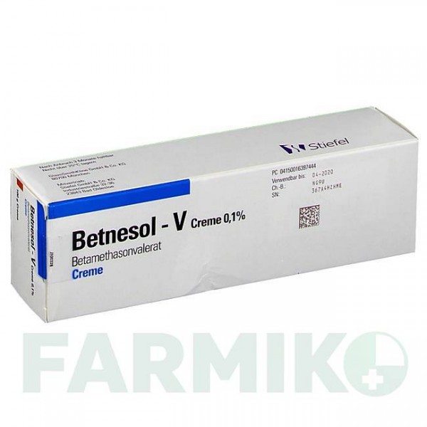 БЕТНЕЗОЛ (BETNESOL) 0,1% крем 100 г - Бетаметазон GLAXOSMITHKLINE