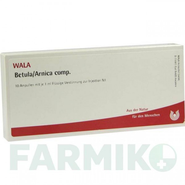 БЕТУЛА АРНІКА (BETULA ARNICA) ампули 10x1 мл - Гомеопатія WALA HEILMITTEL