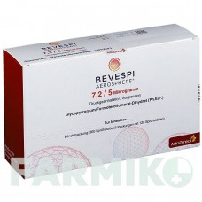 БЕВЕСПИ (BEVESPI) 7,2 мкг/5 мкг 3 х 120 доз аэрозоль 3 шт - Формотерол, Гликопиррония бромид ASTRAZENECA