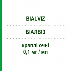 БИАЛВИЗ (BIALVIZ) 0,1 мг/мл капли глазные 30 шт 0,15 мл - Биматопрост GENETIC