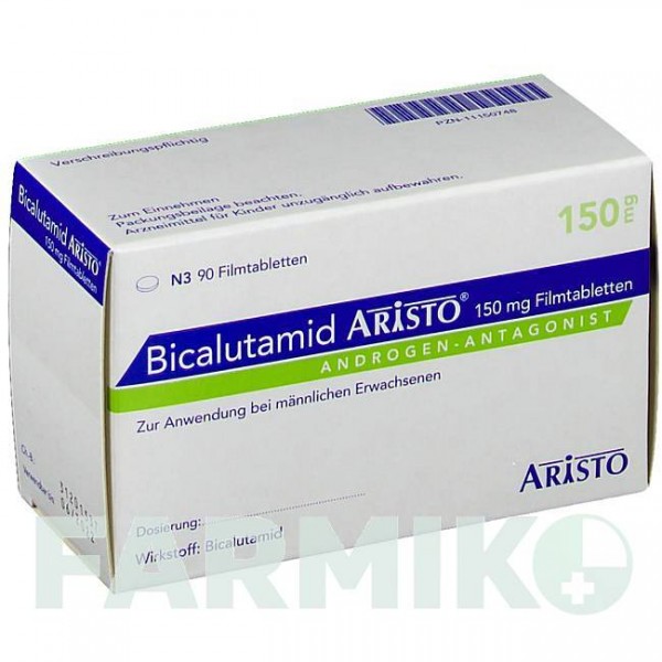 БИКАЛУТАМИД (BICALUTAMID) 150 мг таблетки 90 шт - Бикалутамид ARISTO PHARMA