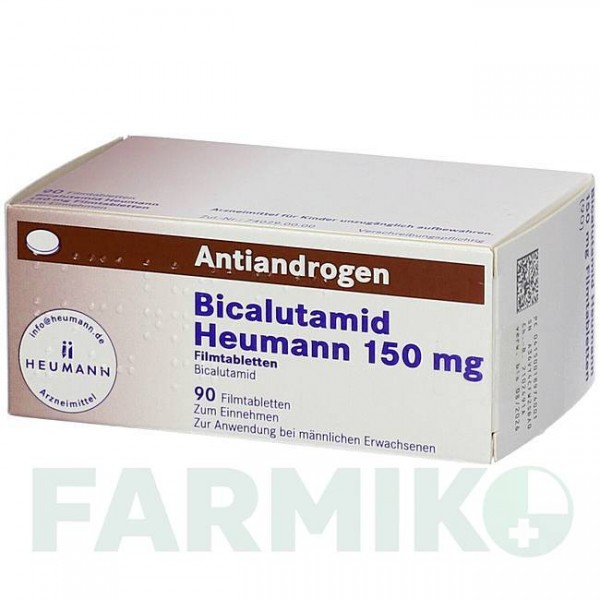 БІКАЛУТАМІД (BICALUTAMID) 150 мг таблетки 90 шт - Бікалутамід HEUMANN PHARMA