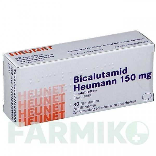 БІКАЛУТАМІД (BICALUTAMID) 150 мг таблетки 30 шт - Бікалутамід HEUNET PHARMA