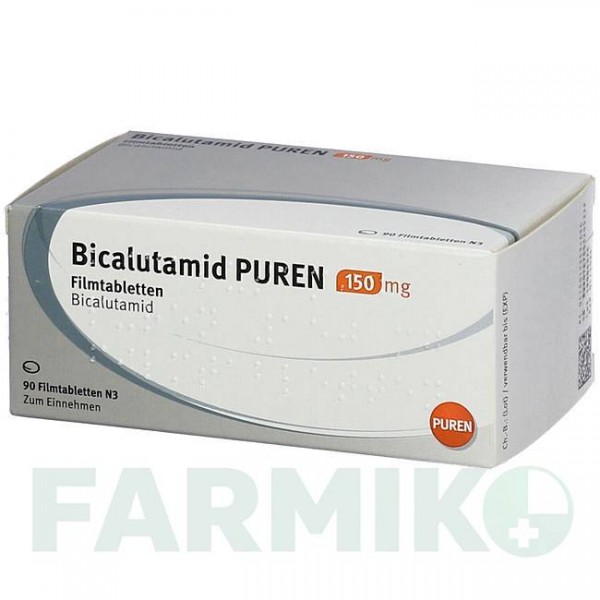 БІКАЛУТАМІД (BICALUTAMID) 150 мг таблетки 90 шт - Бікалутамід PUREN PHARMA