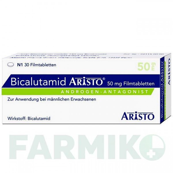 БИКАЛУТАМИД (BICALUTAMID) 50 мг таблетки 30 шт - Бикалутамид ARISTO PHARMA