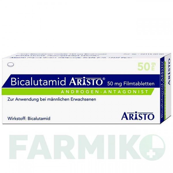 БІКАЛУТАМІД (BICALUTAMID) 50 мг таблетки 90 шт - Бікалутамід ARISTO PHARMA