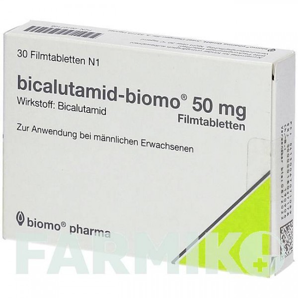 БИКАЛУТАМИД (BICALUTAMID) 50 мг таблетки 30 шт - Бикалутамид BIOMO PHARMA