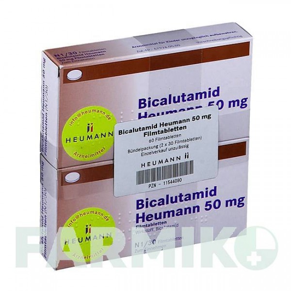 БІКАЛУТАМІД (BICALUTAMID) 50 мг таблетки 60 шт - Бікалутамід HEUMANN PHARMA