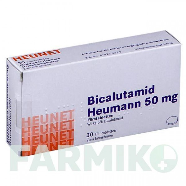 БІКАЛУТАМІД (BICALUTAMID) 50 мг таблетки 30 шт - Бікалутамід HEUNET PHARMA