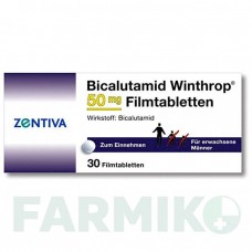 БІКАЛУТАМІД (BICALUTAMID) 50 мг таблетки 30 шт - Бікалутамід ZENTIVA