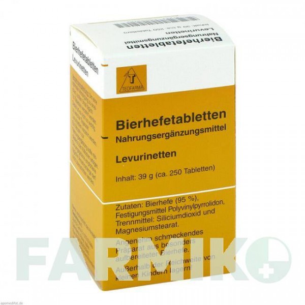 БИРЕФ (BIERHEFE) таблетки 250 шт - Активные вещества TEOFARMA