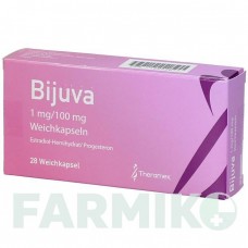 БІЮВА (BIJUVA) 1 мг/100 мг капсули 28 шт - Прогестерон, Естроген THERAMEX