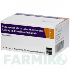 БИМАТОПРОСТ (BIMATOPROST) 0,3 мг/мл капли 90x0,4 мл - Биматопрост MICRO LABS