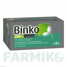 БИНКО (BINKO) 240 мг таблетки 60 шт - Экстракт листьев гинкго билоба KLINGE PHARMA