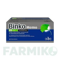 БІНКО (BINKO) 80 мг таблетки 60 шт - Екстракт листя гінкго білоба KLINGE PHARMA
