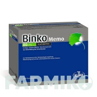 БІНКО (BINKO) 80 мг таблетки 120 шт - Екстракт листя гінкго білоба KLINGE PHARMA