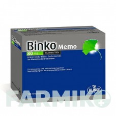 БИНКО (BINKO) 80 мг таблетки 120 шт - Экстракт листьев гинкго билоба KLINGE PHARMA