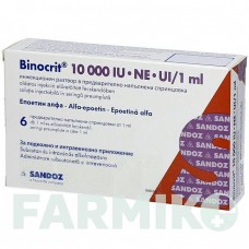 БІНОКРИТ (BINOCRIT) 10000 МО/1 мл шприци 6x1 мл - Еритропоетин AXICORP PHARMA