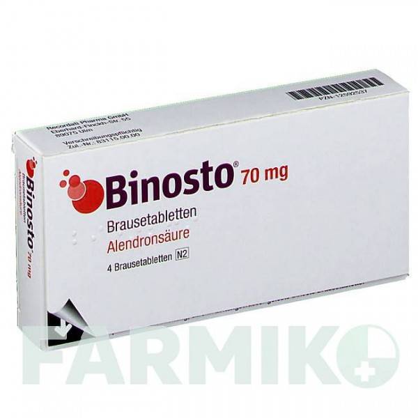БИНОСТО (BINOSTO) 70 мг таблетки 4 шт - Алендроновая кислота RECORDATI