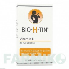 БИО Х ТИН (BIO H TIN) 2,5 мг таблетки 28 шт - Витамин B7 (Биотин) DR.PFLEGER