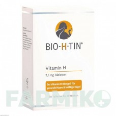 БИО Х ТИН (BIO H TIN) 2,5 мг таблетки 84 шт - Витамин B7 (Биотин) DR.PFLEGER