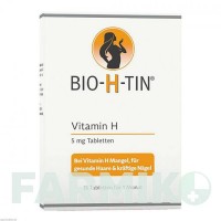 БІО Х ТІН (BIO H TIN) 5 мг таблетки 15 шт - Вітамін B7 (Біотин) DR.PFLEGER