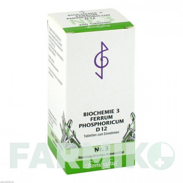 БИОХЕМИ (BIOCHEMIE) D 12 таблетки 200 шт - Гомеопатия BOMBASTUS-WERKE