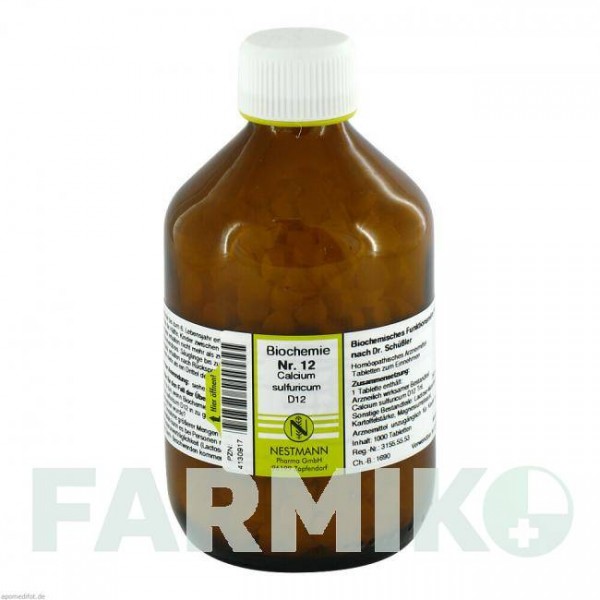 БИОХЕМИ (BIOCHEMIE) D 12 таблетки 1000 шт - Гомеопатия NESTMANN PHARMA