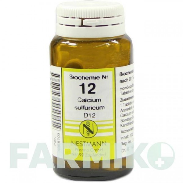 БИОХЕМИ (BIOCHEMIE) D 12 таблетки 100 шт - Гомеопатия NESTMANN PHARMA
