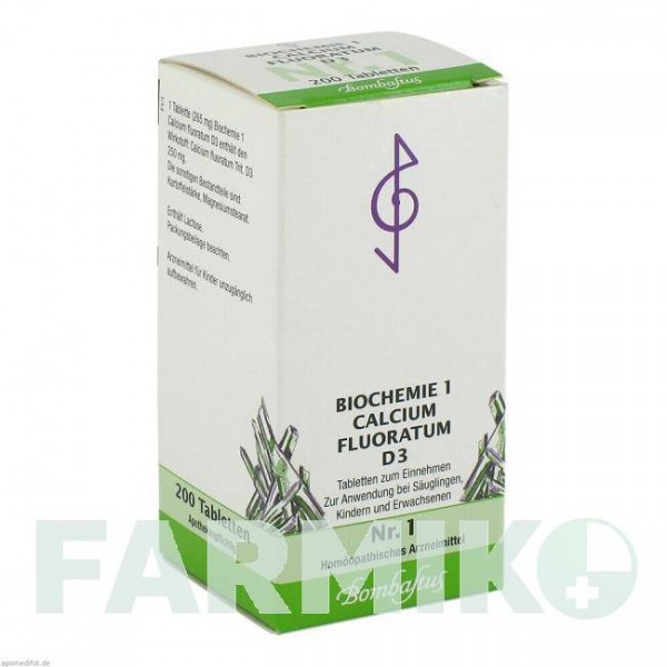 БІОХЕМИ (BIOCHEMIE) D 3 таблетки 200 шт - Гомеопатія BOMBASTUS-WERKE