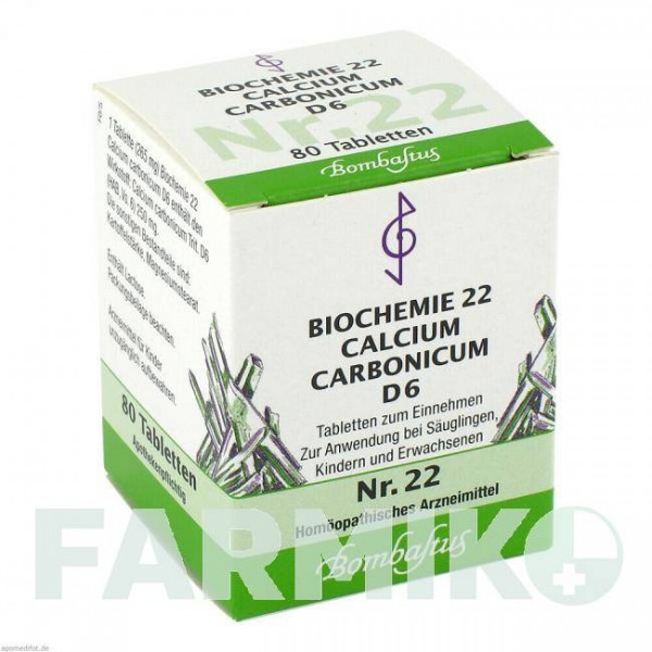 БИОХЕМИ (BIOCHEMIE) D 6 таблетки 80 шт - Гомеопатия BOMBASTUS-WERKE