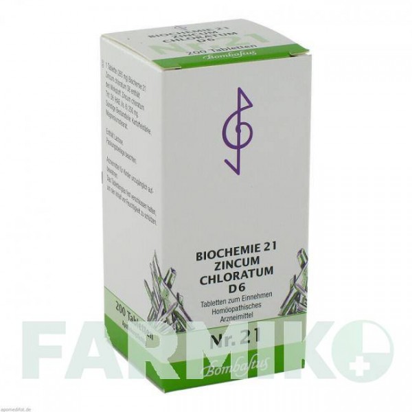 БИОХЕМИ (BIOCHEMIE) D 6 таблетки 200 шт - Гомеопатия BOMBASTUS-WERKE