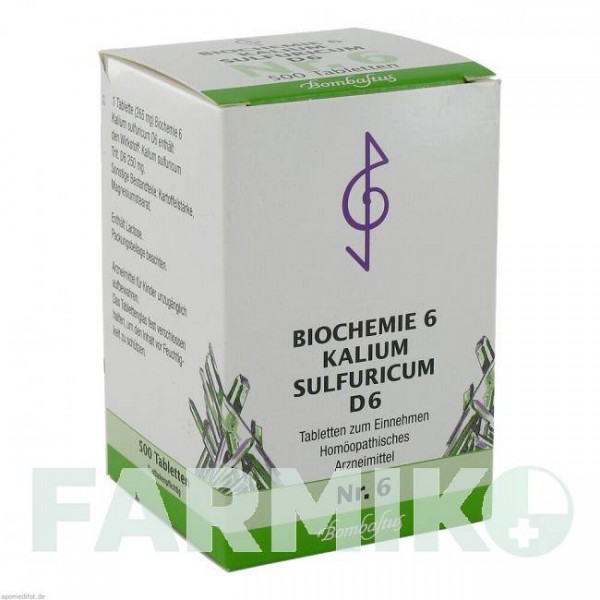 БИОХЕМИ (BIOCHEMIE) D 6 таблетки 500 шт - Гомеопатия BOMBASTUS-WERKE