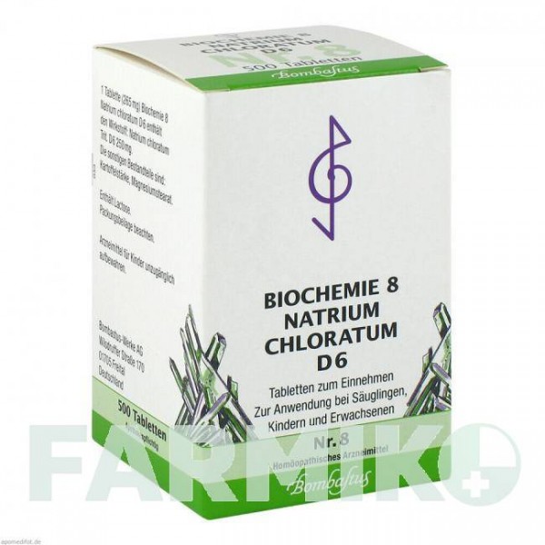 БИОХЕМИ (BIOCHEMIE) D 6 таблетки 500 шт - Гомеопатия BOMBASTUS-WERKE